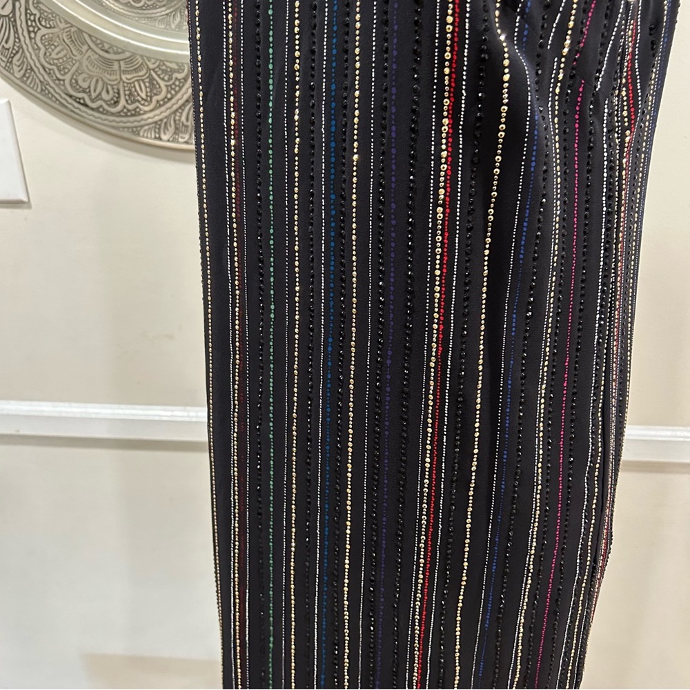 Trina Turk multi sequined vertical dress – Size 4 - Picture 7 of 11